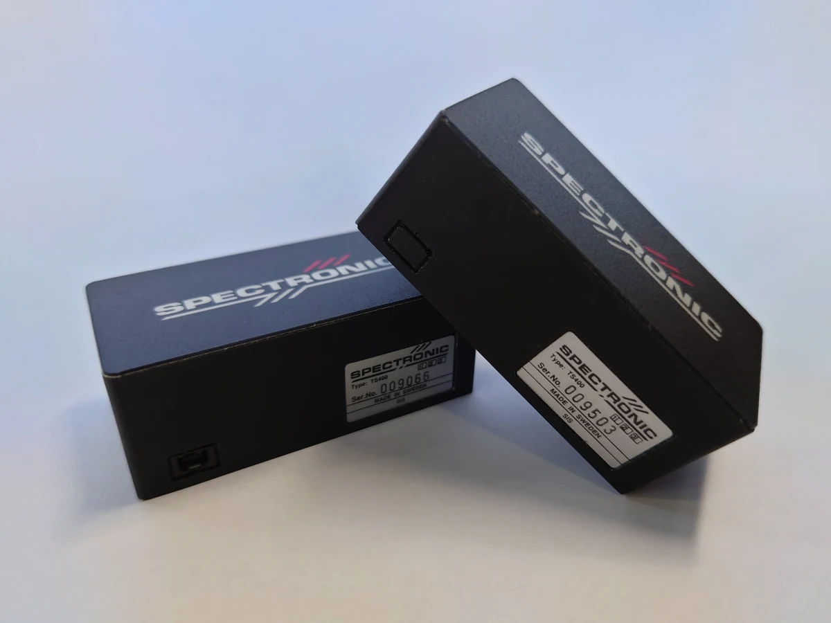Two Spectronic industrial acoustic sensors